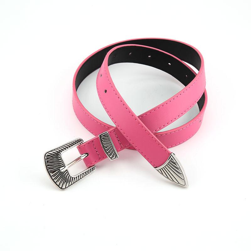 High-quality Faux Leather Women's Retro Belt Fashionable Simple Decorative Waist Belt Vintage Chic Belt