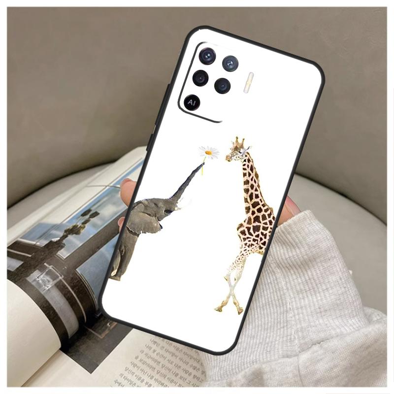 

Baby Elephant For OPPO A15 A16 A17 A74 A94 A58 A78 A98 A76 A96 A77 A5 A9 A52 A72 A79 A53S A54S A57S Case OPPO A96 4G