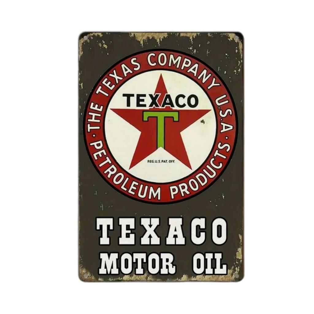 Retro Vintage Gassmotorolje Metallskilt Morsom Plakett Veggkunst Plakater Dekor for Garasje Kafé Bar Pub Mannshule Veggdekorasjon