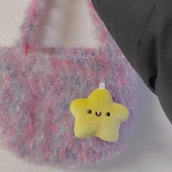 Doll Pendant Star Plush Toy PP Cotton Filling Soft Squeaky Doll