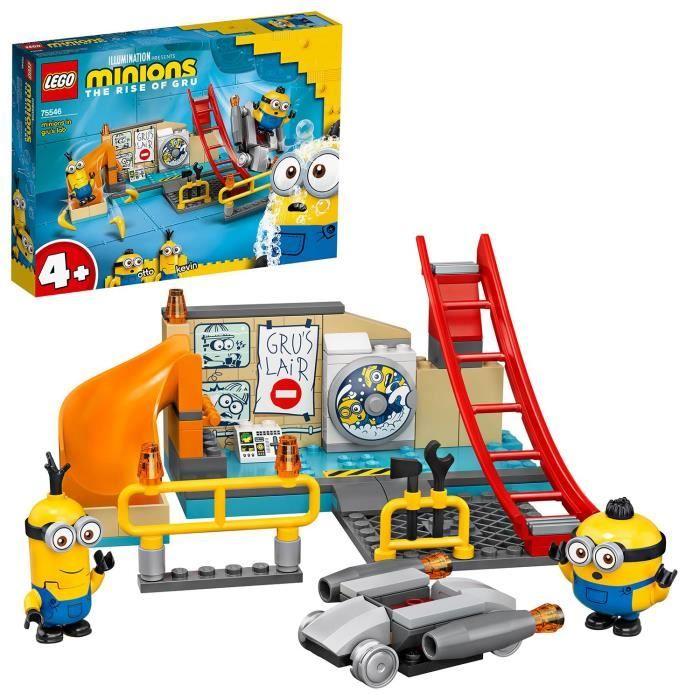LEGO® 75546 Minions dans le laboratoire de Gru avec les figurines d'Otto et Kevin pour Filles et Garçons de 4 ans et plus