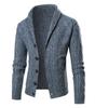 2024 Europäische Größe Frühling/Herbst Strickjacke: Zopfstrick, Langarm, Trendiger Verdickter Pullover