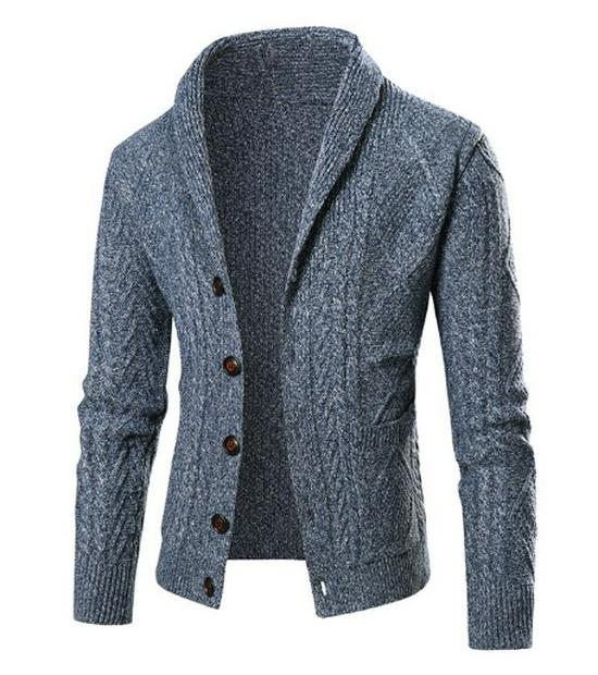2024 Europäische Größe Frühling/Herbst Strickjacke: Zopfstrick, Langarm, Trendiger Verdickter Pullover