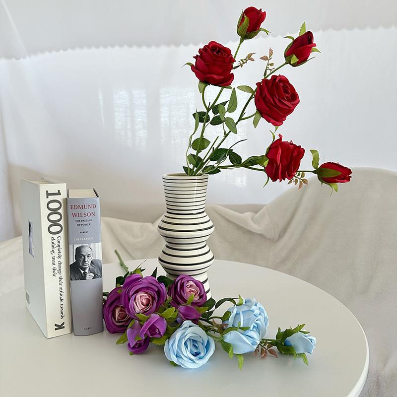 Flower Artificial Mini Rose Wedding Hotel Restaurant Desktop Decoration Ornament