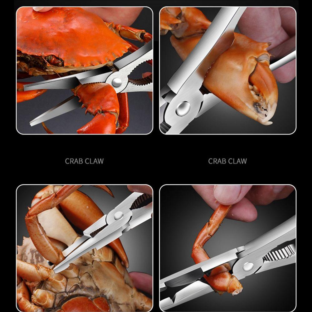 Clip Kitchen Gadgets Eating Crab  Pliers Crab Peeler Prawn Peeler Seafood Cracker Seafood Tool  Set