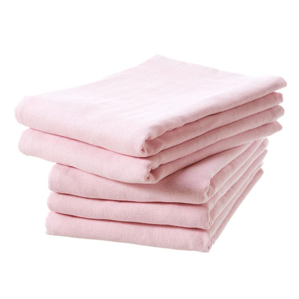 Set of 5 Gauze Bath Made In Senshu Towels 60 X 120 Light Pink Towels, Single-Sided, Japan, (Approx. Cm),