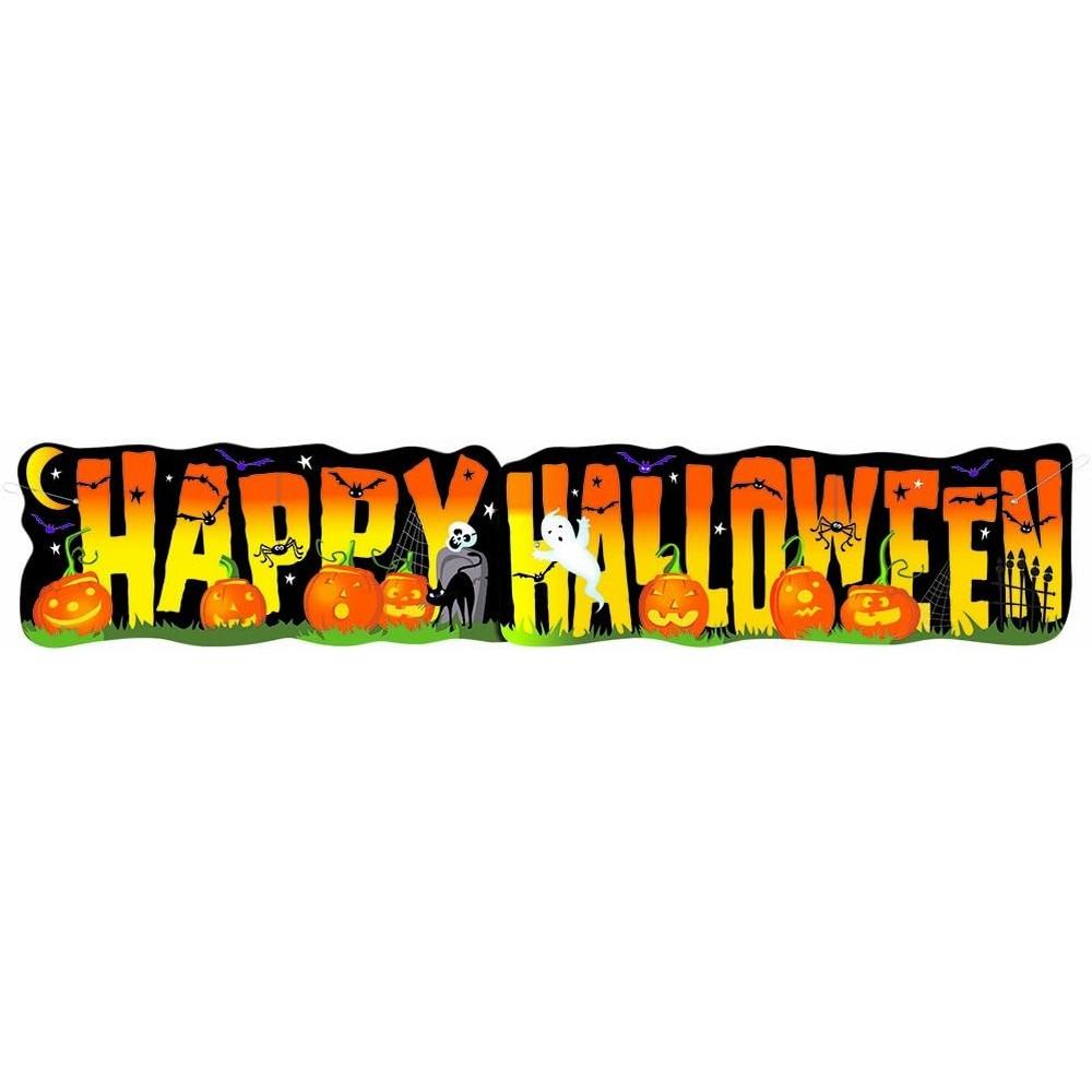 Unique Party Happy Halloween Giant Banner