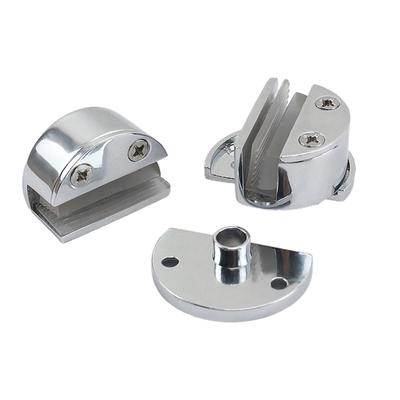 Cabinet Glass Door Hinge Bathroom Clamp Frameless Glass Door Cabinet Display Cabinet Single Clamp 90 Degree Hinge