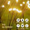 LED Solar Firefly Lawn Lights Outdoor Wind-Driven Garden Plug Lamp Waterproof for Yard Pathway Festival Christmas Decor Lighting