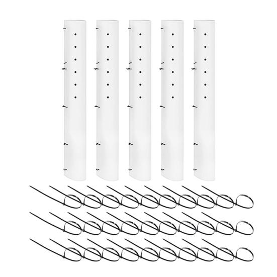 

5 шт. Саженцы Деревьев Трубки для Выращивания Вентилируемые Защитные Трубки для Саженцев 36 дюймов 48 дюймов Раздельные Защитные Трубки для Деревьев с Застежками-молниями для Защиты Растений M