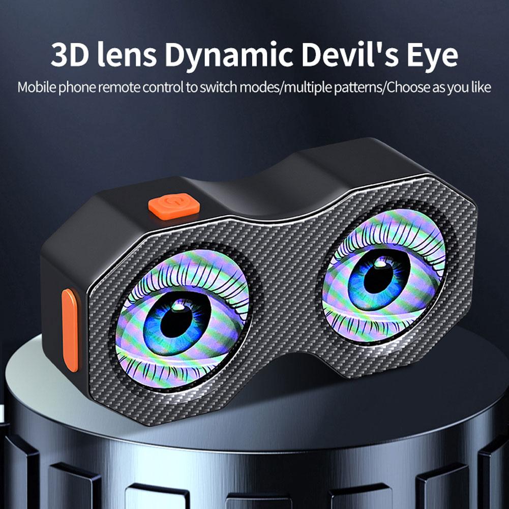 Bicycle Devil Eye Light Tail Light Devil's Eyes Waterproof Bike Lights For Night Riding With Type C Rechargeable M0O9