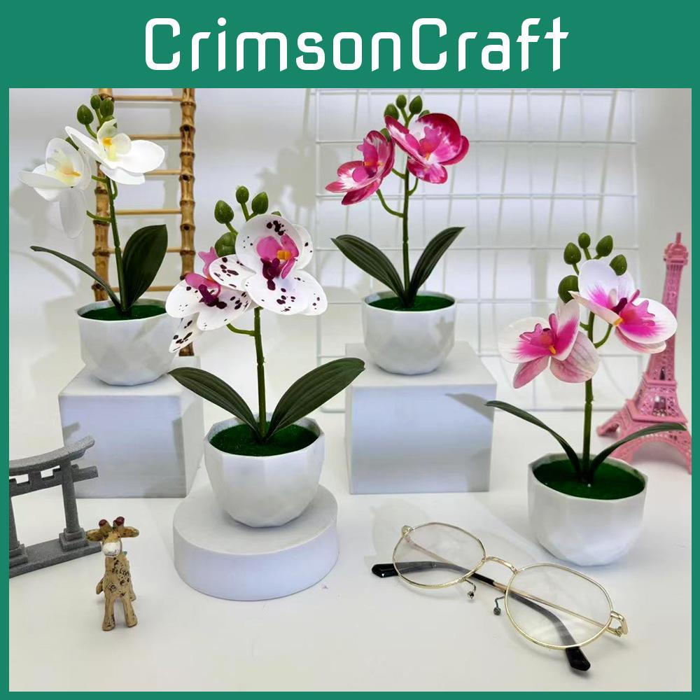 Butterfly Orchid Replica Potted Flower For Event Decor And Home Styling