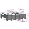 VidaXL Garden Dining Set and Cushions 11 Pcs Mixed Beige 3277703