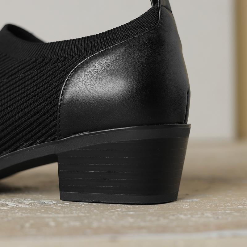 Fashion Women's new pointed leather cowhide comfortable oversized Oxford deep mouth single shoe with a medium heel