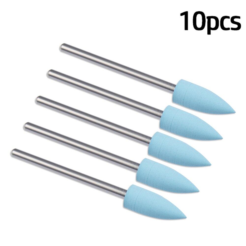 Cutter For Manicure Rubber  BuSilicone Ceramic Millingrr Nail Art Cutter Polishing Buffer Files Electric Machine Drill Bit