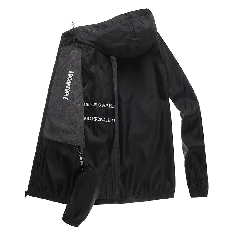 Men's Lightweight Ice Silk Sun Protection Jacket - Breathable, Trendy, Loose-Fit for Outdoor Activities & Fishing