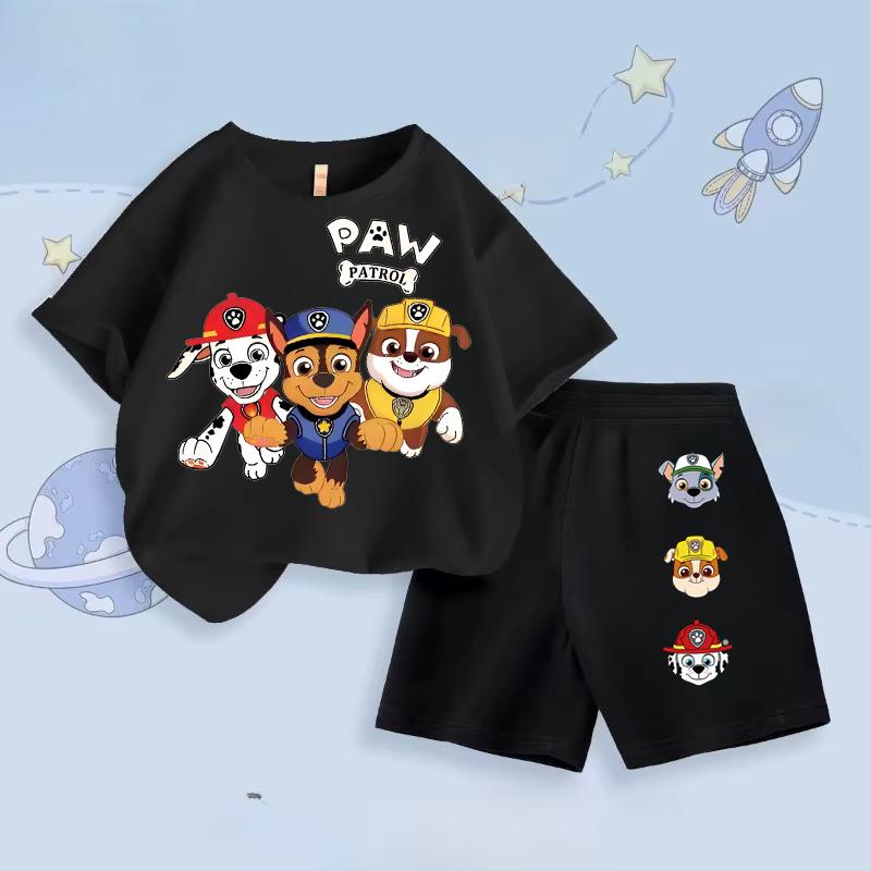 

Paw Patrol Boys Summer Casual Shorts Two-Piece Set Breathable Children s Outfit 100