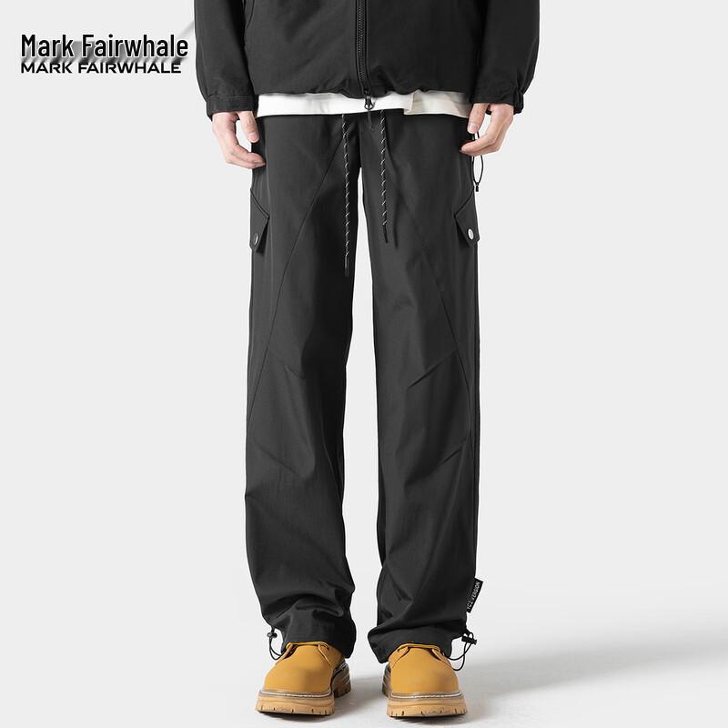 Mark Fairwhale Men's Loose Fit Straight Cargo Pants