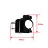 Motorcycle Anti-Theft Key Lock Helmet Holder Black