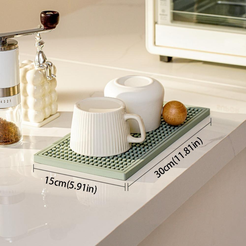 

Reusable Drain Pad Non-Slip Drip Pad Large Size Bar Mat Bar Counter зелёный