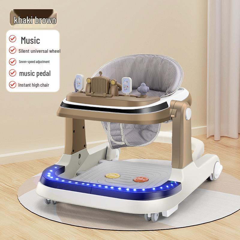 Rechargeable Remote-Controlled Baby Walker Car with Anti-Rollover Safety