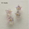 Pure Hand-painted Beads Stickers Diamonds Set Pearl Diy Jewelry Accessories Material Package Beads Car Pendant Cell Phone Chain Beads