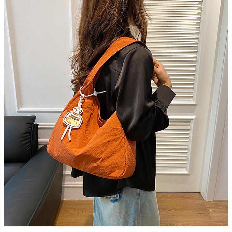 Korean Style Canvas Tote Bag Fashion Simple Large Capacity Shoulder Bag for Women KTB