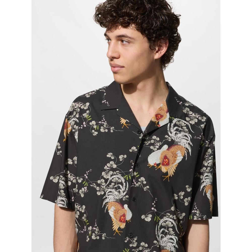 Uniqlo Japan Open Collar Shirt Wagara