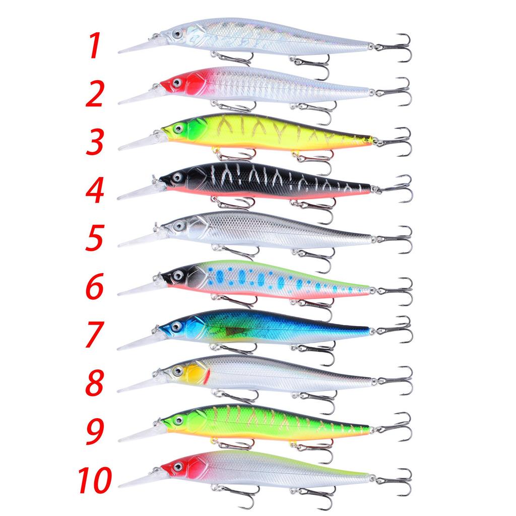 13.5cm 16g Floating Long Cast Minnow Lure: Sea Fishing Artificial Bait with Noise