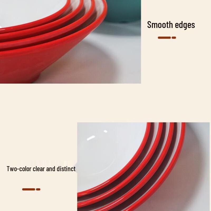 777 Melamine Two-Tone Conical Noodle Bowl