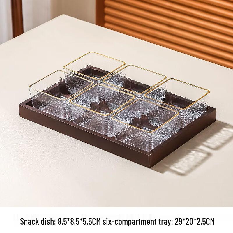 European Style Glass Fruit and Snack Plate