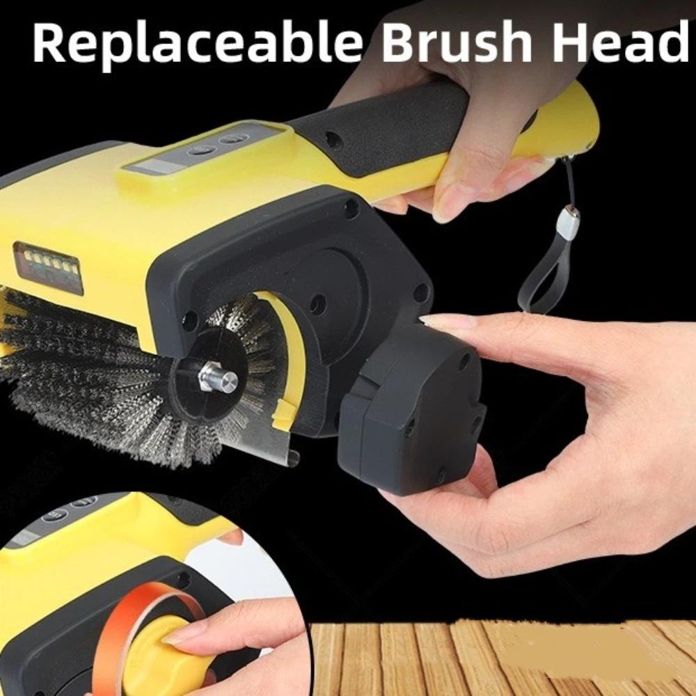 Handheld BBQ Grill Cleaning Brush Wireless Deep Cleaning Brush Electric Roller Brush  Outdoor Grill