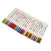 Konturmarker 24 Farben Fluoreszierende Tinte Auslaufsicher Doppellinien-Stifte zum Zeichnen Schreiben Markieren