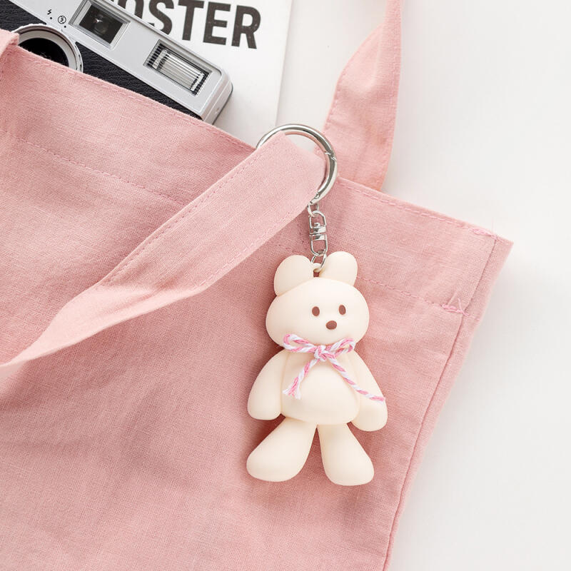 DONATDONAT Cozy Bear Silicone Keychain