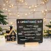 52 Pieces/Set Scripture Memory Cards with Wooden Stand Daily Bible Memory Verse Cards Christian Graduation Cards Faith Gift