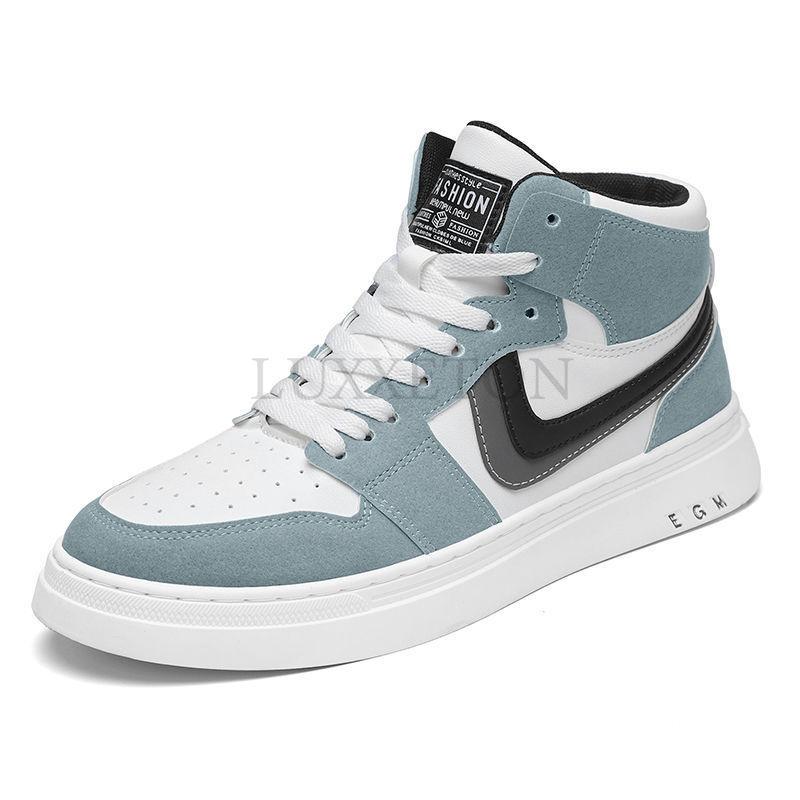 Men's Casual Shoes Skateboarding Shoes Lightweight High top Men Shoes Flat Lace-Up Sneakers Male Business Travel Tenis Masculino