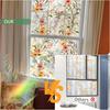 Stained Glass Window Film,Window Privacy Films,Rainbow Glass Decals Stickers for Home Anti UV17.7" x 43.3"