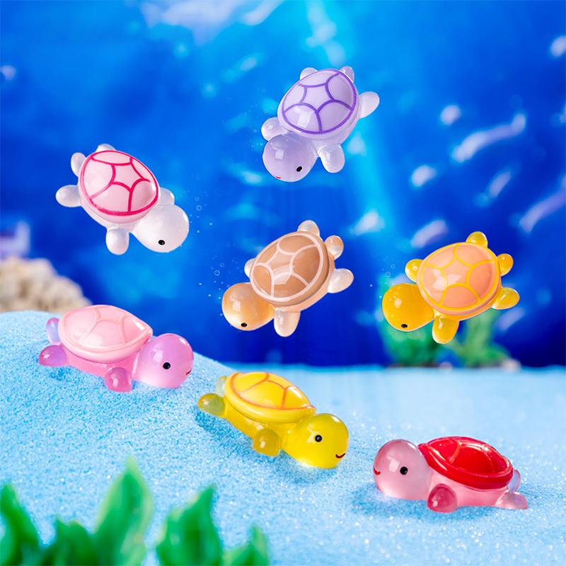 Mini Cartoon Luminous Turtle Blind Bag Turtle Randomturtle Ornament Diy Pendants Car And Home Ornaments S/L Size