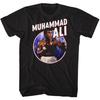 Muhammad Ali Circle Black Adult T-Shirt