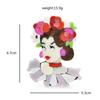 Blucome Acrylic Ancient Costume Lady Brooches for Women Flowers Beauty Girl Party Office Brooch Pin Gifts