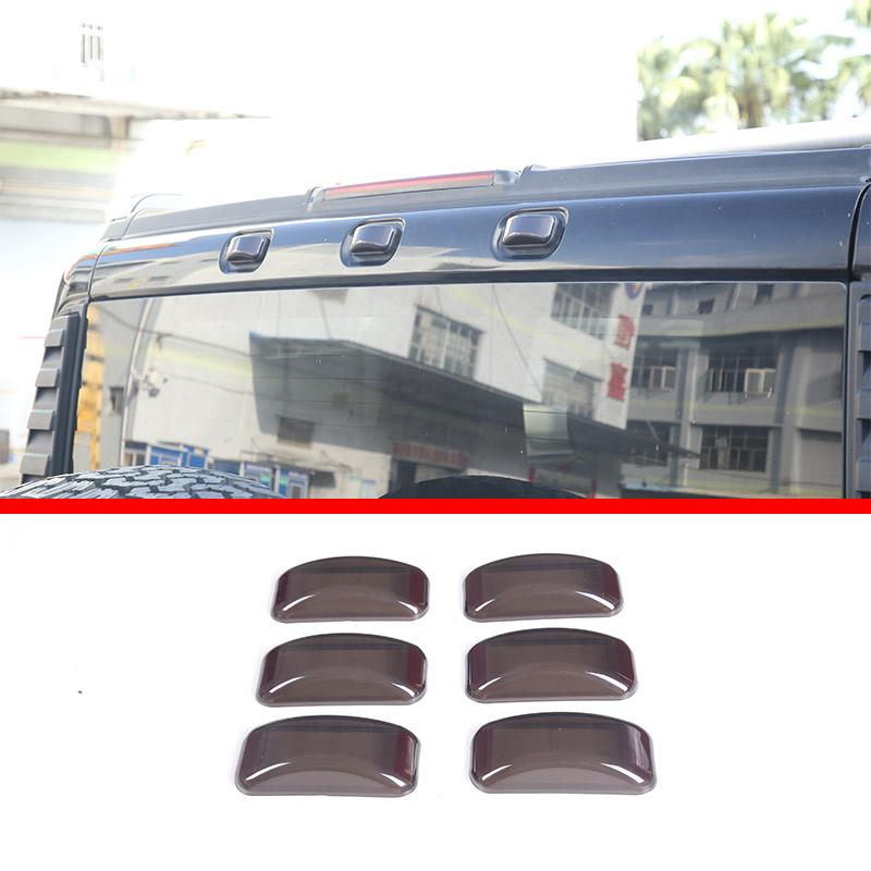 

For Hummer H2 2003-2009 ABS black Roof Side Light Lamp Cover Signal Lamp Indicator Protective Cover Car Accessories