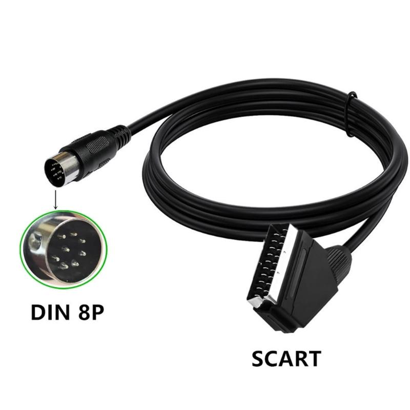SCART 8Pin RGBs AV Sound Video Cable Flexible PVC Jackets Construction For Stable Transmission