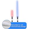 2pcs Star Wars Laser Sword Induction Color Changing Laser Sword Hair Lightsaber Suit Seven Color Switching