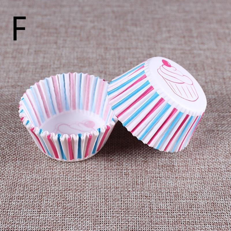 New 100Pc/Set Creative Paper Cake Cups Suitable Household Handmake Diy Cake Box Party Kitchen Baking Tray Cupcake Supplies