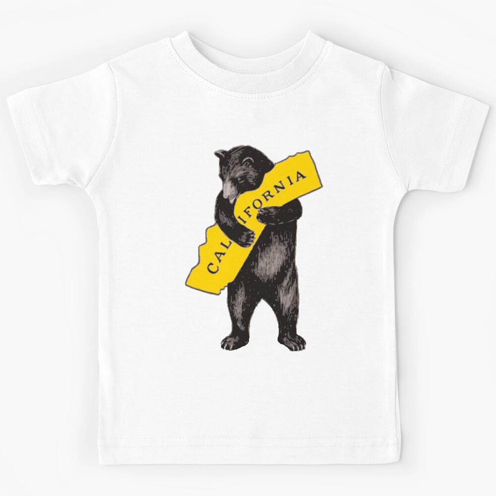 Vintage California Bear Hug Illustration Kids T-Shirt 110