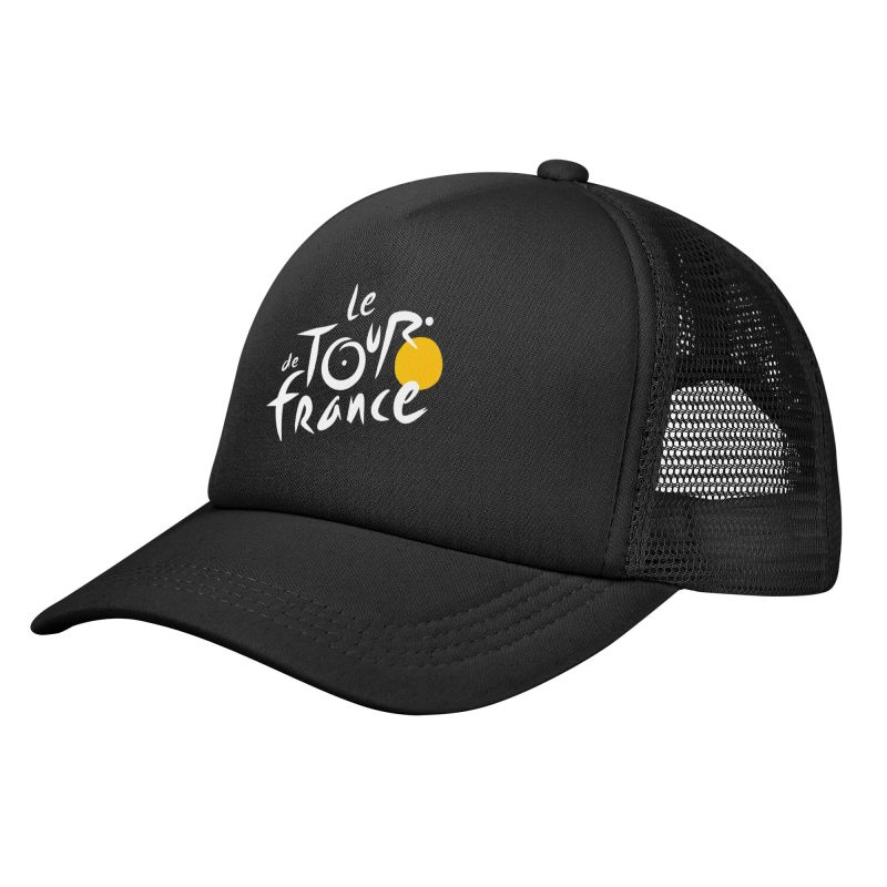Tour De France Mesh Baseballpet Unisex Effen Kleur Truckerpet Zomer Ademend Verstelbare Snapback Pet Buiten Zonneklep Petten