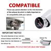 1.5-2.25 Inch(3.81cm-5.7cm) Adjustable Inlet Exhaust Tips, Bolt-On Design Chrome Plated Stainless Steel Exhaust Tailpipe Tips
