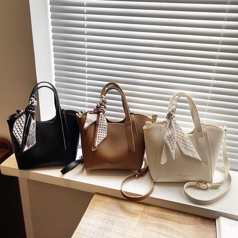 Portable Bucket Bag, High-end Feel Bag Commuter Single-shoulder Crossbody Bag