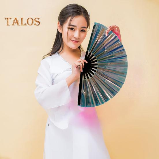 Folding Fan Brilliant Color Outfit Accessories Decorative Simple 13 Inch Festival Halloween Folding Fan Home Decoration