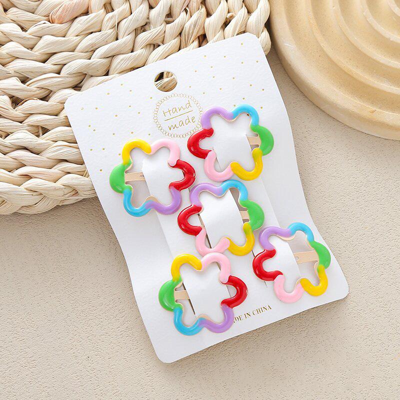 

5 шт. новые милые конфетные цветные заколки для волос BB заколки для девочек детские головные уборы заколки для волос аксессуары для волос